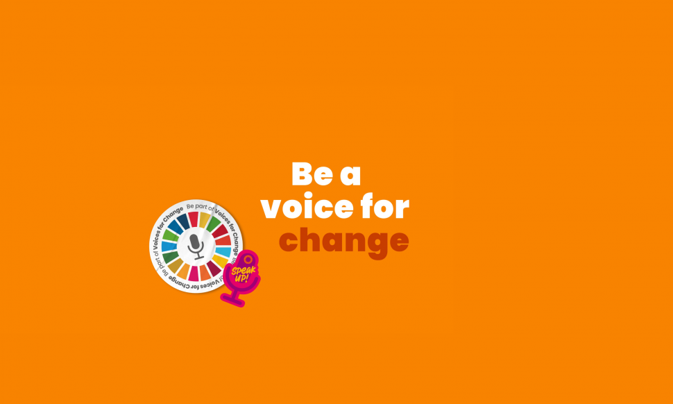 Be a voice for change