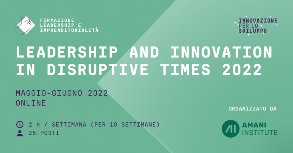 Leadership and Innovation in Disruptive Times