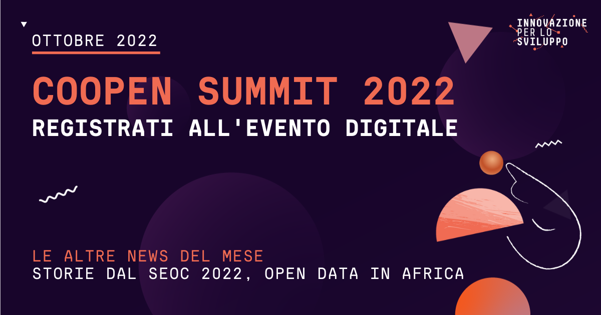 Newsletter ottobre: Registrati a Coopen Summit 2022